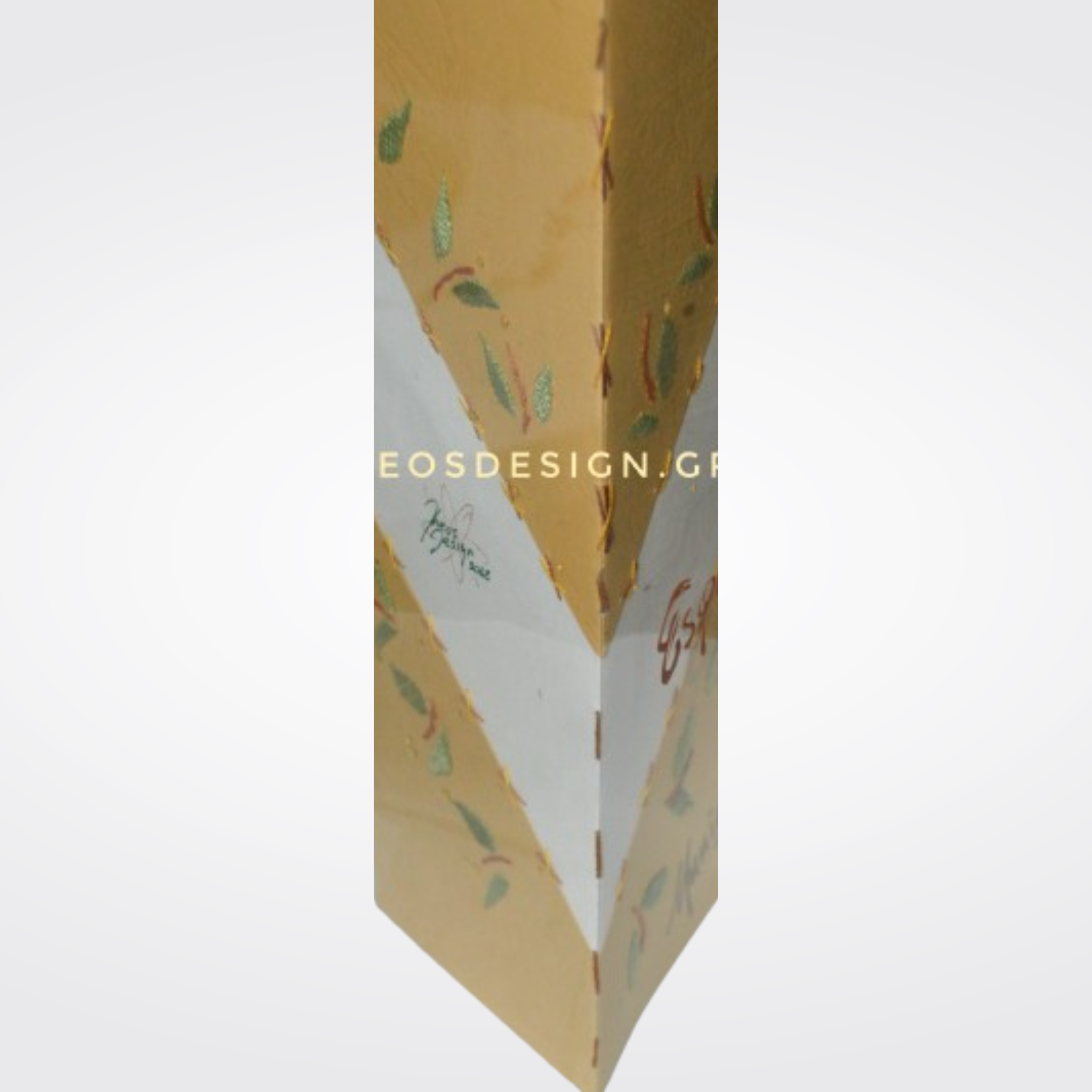 Picture of an embroidery greeting card by Theos Design