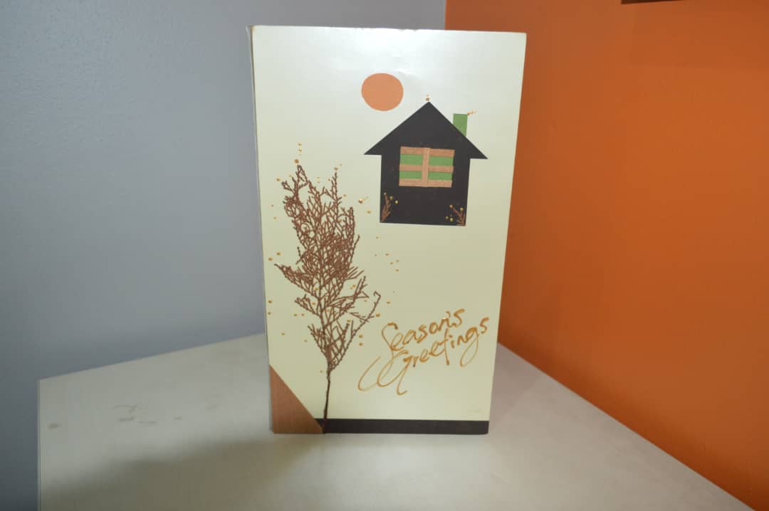 Picture of a handmade greeting card by Theos Design
